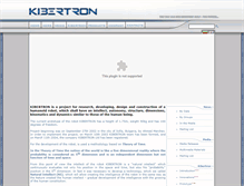 Tablet Screenshot of kibertron.com